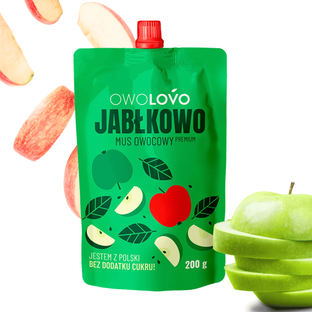 OWOLOVO Mus jabłkowy Jabłkowo 200g