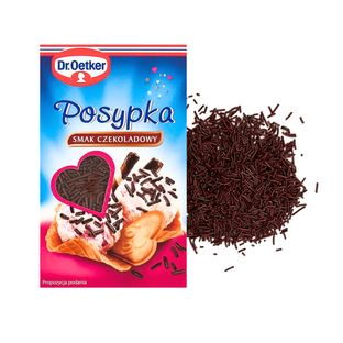 Dr Oetker posypka smak czekoladowy dekoracja świątecznych wypieków 80g