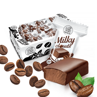 Cukierki z pianką o smaku kawowym mleczna chmurka Milky Clouds 1kg