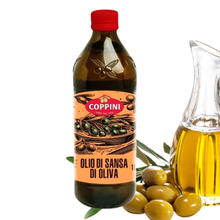 Oliwa z oliwek do smażenia i gotowania Olio di Sansa di Oliva Coppini 1L