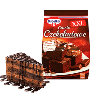 Dr Oetker ciasto czekoladowe XXL wilgotne, puszyste i aromatyczne 672g