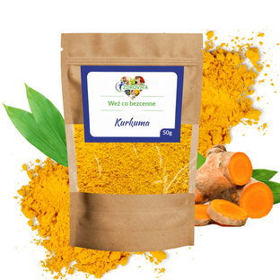 Kurkuma przyprawa naturalna odporność zdrowa kuchnia Zdrovita 50g