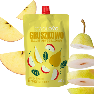 OWOLOVO Mus jabłkowo-gruszkowy Gruszka 200g
