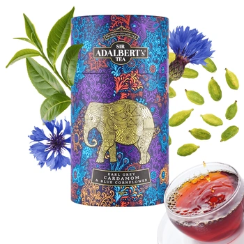 Adalbert’s Tea Earl Grey czarna herbata liściasta kardamon bławatek 100g