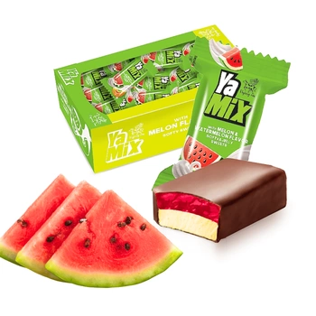 Pianki w czekoladzie arbuzowe przekąska owocowo czekoladowa Yamix 1kg