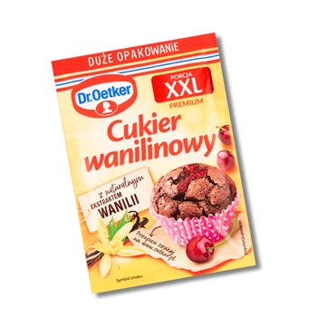 Dr. Oetker Cukier Wanilinowy XXL duże opakowanie z ekstraktem wanilii 43g
