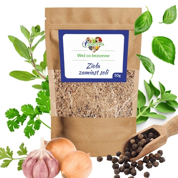Zioła zamiast soli naturalna przyprawa Zdrovita 50g