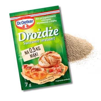Dr Oetker drożdże suszone instant idealne do świątecznych wypieków 7g