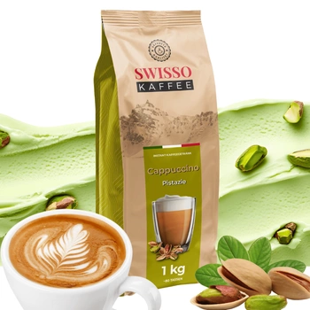 Kawa Cappuccino pistacjowa Swisso Kaffee Wysoka Jakość 1kg