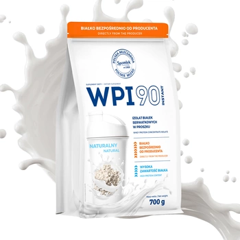 Izolat Białka Serwatkowego WPI90 Odżywka białkowa Naturalny 700g SPOMLEK