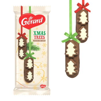 Ciastka kruche świąteczne choinki kakaowo śmietankowe Dr Gerard 170g