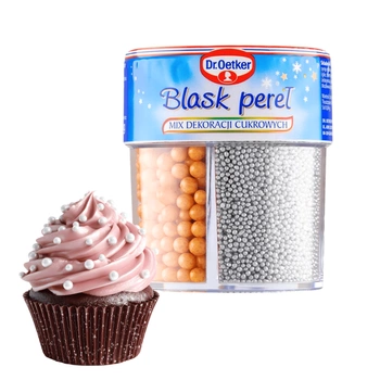 Dr Oetker Mix dekoracji cukrowych Blask Pereł świąteczne wypieki 81g