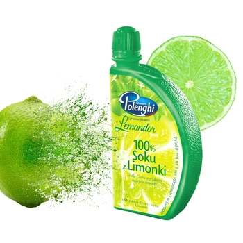 Sok z limonki 100% NFC naturalny włoski sok z olejkiem Polenghi 125ml