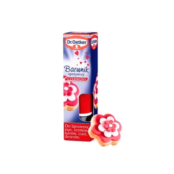 Dr Oetker barwnik spożywczy czerwony do ciast kremów i mas cukrowych 10g