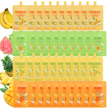 OWOLOVO Mix musów tropikalnych banan, ananas, mango, guawa 40x 200g